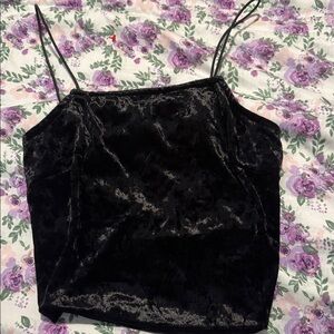 Wild Fable Black Velvet Top